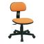 Ergonomic Swivel Task Chair in Vibrant Orange with Adjustable Height
