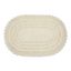 Off-White Oval Cotton Crochet Bath Mat 21" x 34"