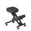 ErgoComfort Espresso Memory Foam Kneeling Chair with Swivel Base