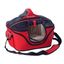 Small Red Soft-Sided Pet Carrier with Mesh Top