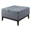 Elegant Espresso Dual Lift Storage Coffee Table in Blue-Gray