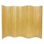 Honey Bamboo Wave Folding Room Divider