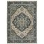 Aberdeen Traditional Blue & Tan Soft Polyester 5'3" x 7'6" Area Rug