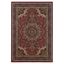 Ancient Persia Inspired Square 8' Red Synthetic Oriental Rug