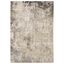 Nebulous Ivory and Gray Abstract Rectangular Area Rug