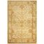 Elegant Oushak Hand-Knotted Ivory Wool 6' x 9' Area Rug