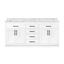 Athea 72" Pure White Double Freestanding Bathroom Vanity with Marble Top