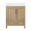 Kansas 30" White Oak Freestanding Bathroom Vanity with Sink