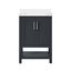 Vegas 24" Dark Charcoal Freestanding Bathroom Vanity with Sink