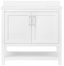 Vegas 36" Pure White Freestanding Bathroom Vanity with Marble Top