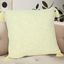 Yellow Cotton 20" Square Throw Pillow with Tassels