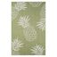 Tropical Pineapple Essence Indoor/Outdoor Synthetic Rug, 7'9" x 9'9", Green