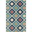 Blue Diamond Synthetic Reversible Rectangular Area Rug 66" x 42"