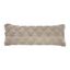 Gray and Cream Geometric Cotton Lumbar Pillow, 14" x 36"