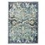 Elegant Navy & Blue 4' x 6' Reversible Oriental Synthetic Rug