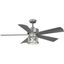 Midvale 56" Galvanized Steel Ceiling Fan with LED Light and Remote