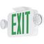 White and Green LED Combination Exit/Emergency Light