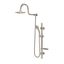 Brushed Nickel Adjustable Rain and Handheld Shower System