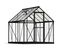 Hybrid 6' x 8' Black Aluminum and Polycarbonate Greenhouse