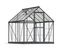 Hybrid 6' x 8' Gray Polycarbonate and Aluminum Greenhouse