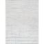 Hand-Loomed Ivory and Blue Wool Silk Area Rug, 10' x 14'