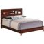 Burlington Cherry Full Bed with Upholstered Headboard and Storage