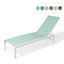 Adjustable Blue Aluminum Outdoor Chaise Lounge Chair