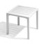 White Aluminum Small Square Outdoor Side Table