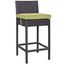 Modway Convene 39.5" Gray and Peridot Outdoor Patio Bar Stool