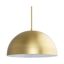 Brushed Gold Mid-Century Modern Dome Pendant Light