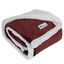 Maroon Red Sherpa Fleece Reversible Pet Blanket, 29x40