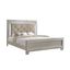 Chic Glamour Queen Upholstered Bed with LED and Tufted Headboard