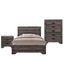 Grayson Dark Brown Full Panel 3PC Bedroom Set