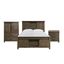 Jack Dark Brown Queen Platform Storage 3PC Bedroom Set