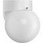 White Polycarbonate Dimmable Outdoor Wall Sconce