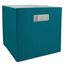 Teal Polyester Collapsible Cube Storage Bin 11x11x11