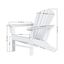 Black Climate Resistant Outdoor Adirondack Chair with Square Arms