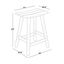 Laguna Elegance White 24" All-Weather Outdoor Patio Bar Stool Set