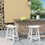 Laguna Elegance White 24" All-Weather Outdoor Patio Bar Stool Set