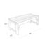 Gray 48-Inch Weather-Resistant Backless Outdoor Bench