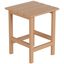 Laguna Square Teak Outdoor Side Table - All-Weather HDPE