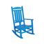 Laguna Pacific Blue Traditional HDPE Rocking Chair with Arms