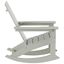 Sand HDPE Modern Adirondack Rocking Chair with Arms