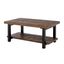 Pomona 42" Rustic Natural Wood and Metal Coffee Table