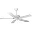 White 52" 5-Blade Reversible Indoor Ceiling Fan