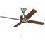 North Park 52" Brushed Nickel Ceiling Fan with Reversible Blades