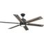 Glandon 60'' Gilded Iron Ceiling Fan with LED Light and Remote