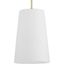 Clarion Satin Brass and Glass Pendant Light