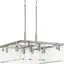 Glayse Brushed Nickel 5-Light Pendant with Beveled Glass Shade