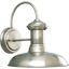 Brookside Vintage-Inspired Antique Nickel Steel Outdoor Wall Lantern